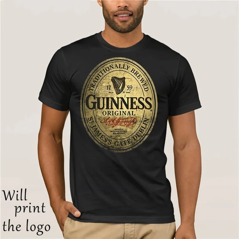 Lucu T Shirt Guinness Label Vintage 