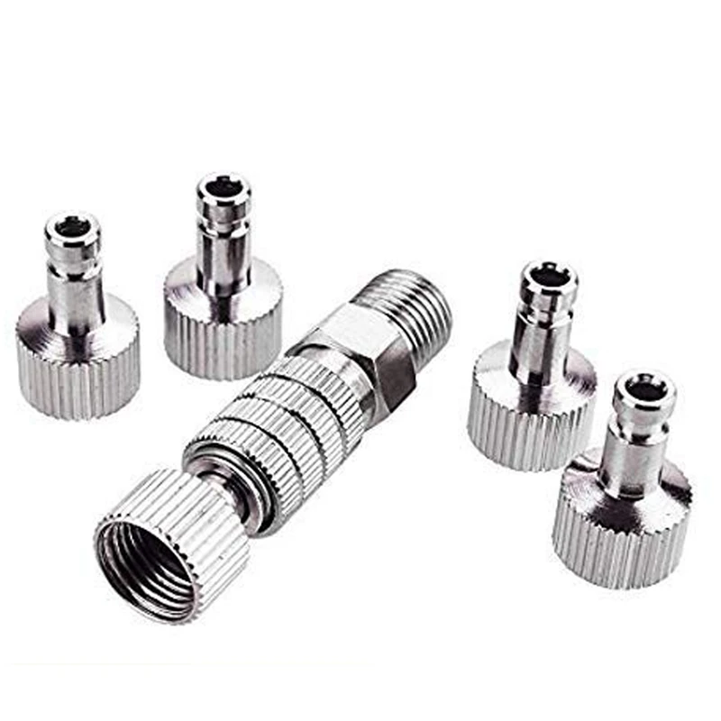 Airbrush Quick Disconnect Coupler Release Fitting Adapter 5 Male Fitting 1/8 INCH M-F air line fitting