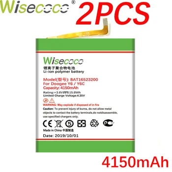 

Wisecoco 2PCS BAT16523200 4150mAh Built-in Battery For Doogee Y6 Y6C MTK6750 Octa Core Phone Battery Replace + Tracking Number