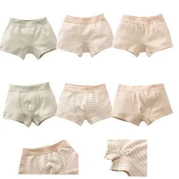 

Organic colored cotton Kids Girl Underwear For Baby Children's Boxer boys Underpants Briefs Girls Underware Pants For 2-12 years