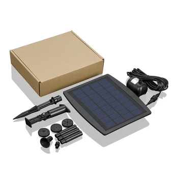 

New Solar Power Panel Landscape Pool Garden Fountains Pluggable Solar Power Decorative Fountain 9V 2.5W Water Pump