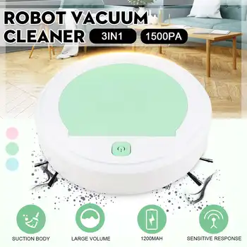 

Fully Automatic 4-in-1 Smart Robot Vacuum Cleaner 1500pa USB Charging Sweeping Robot Dry and Wet Mop UV Disinfection Cleaner