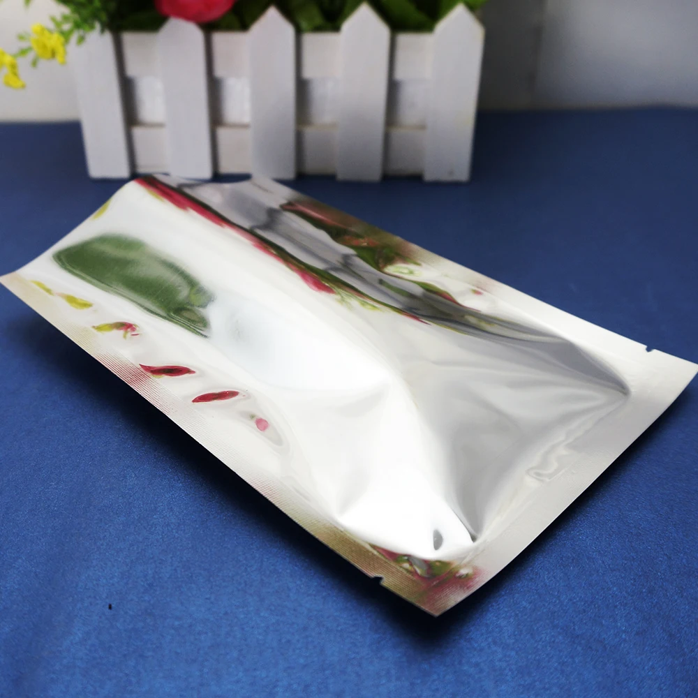 9*13cm Top Open Flat bag 200PCS X Silver plating Aluminium foil heat seal Metallic Foil plastic sachet food storage package | Дом и сад