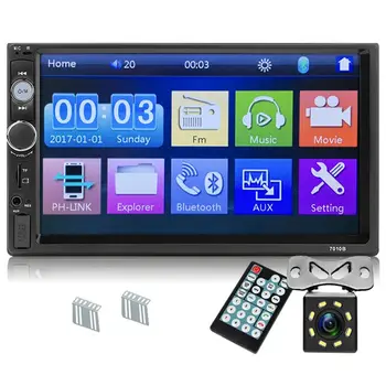 

Upgrade 7010B 2 Din Car Radio 7 inch Player Mp5 Press Screen Bluetooth Multimedia Mirror Android Autoradio Car Backup Camera M
