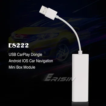 Erisin ES222 USB CarPlay Dongle Android AUTO Mirror polecenie głosowe Android iPhone do Android Car Stereo Autoradio Adapter ładowania tanie i dobre opinie WHITE 78mm x 25mm x 13mm www workupload com file mZSYeQTf Android 5 1 or above iPhone (iOS 7 1 and above) Android phone (5 1 or above)