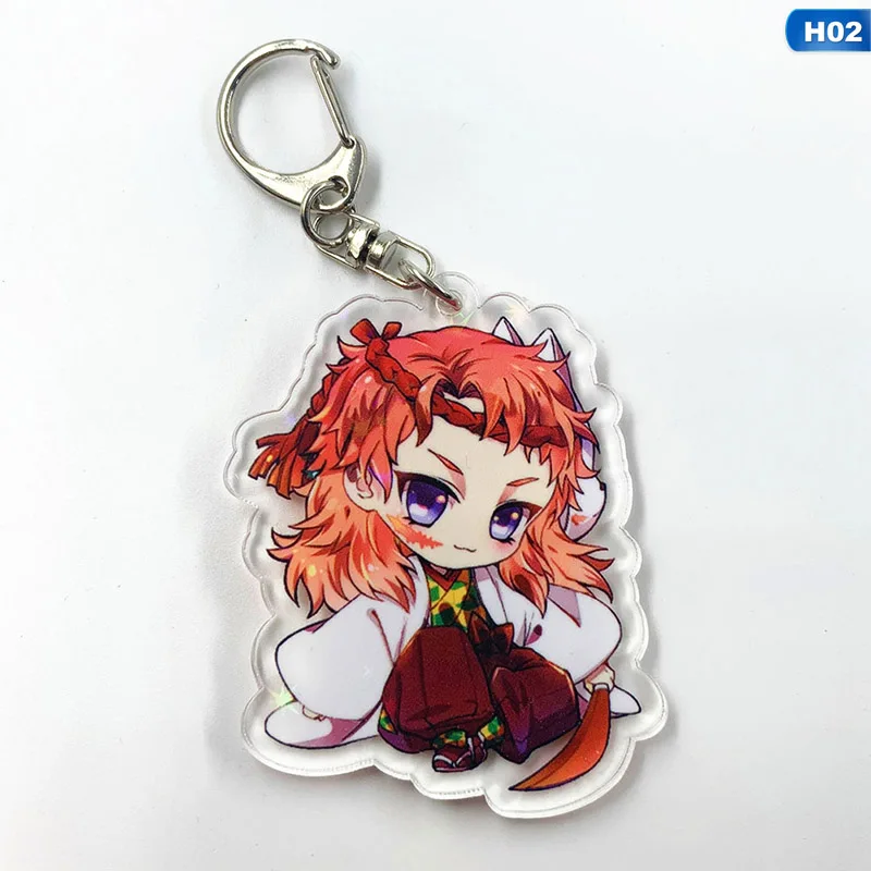 KEY5271H02 Аниме демон убийца: Kimetsu no Yaiba акриловый брелок для ключей Косплей Аниме Подарки - Цвет: KEY5271H02
