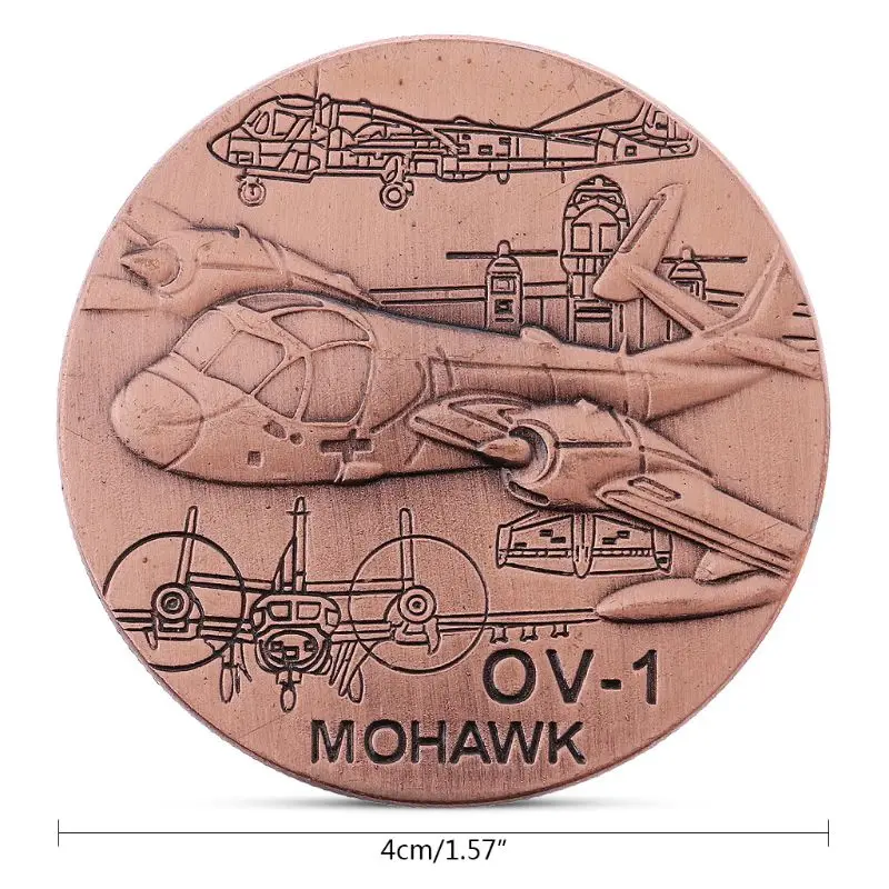 OV-1 Mohawk транспорт самолет Памятная коллекция монет подарок сувенир