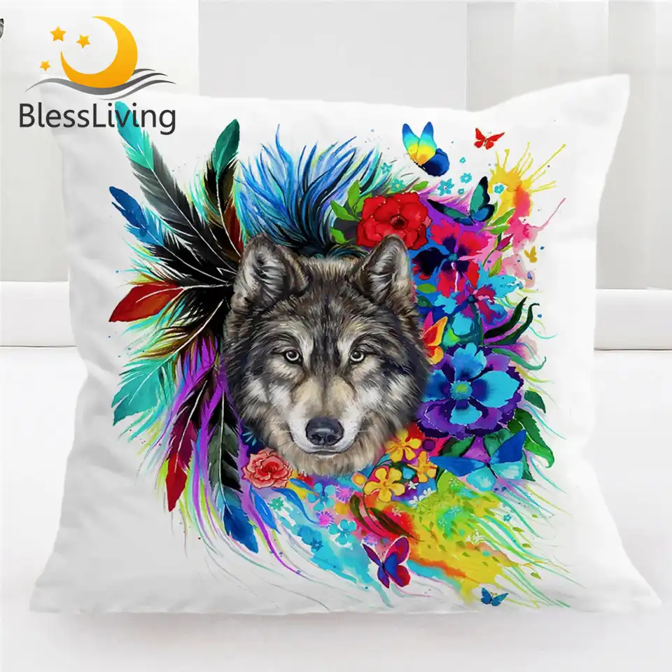 Wolf pillow Clearance
