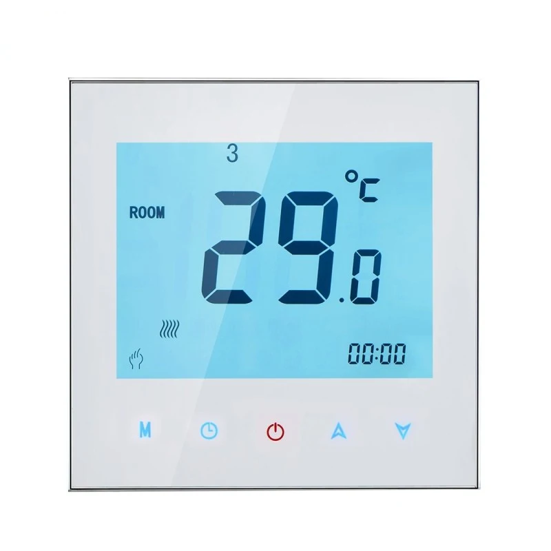 HESSWAY TUYA APP IVR контроллер температуры комнатный термостат с подогревом wifi двойной датчик для работы с Alexa Google home - Цвет: Белый