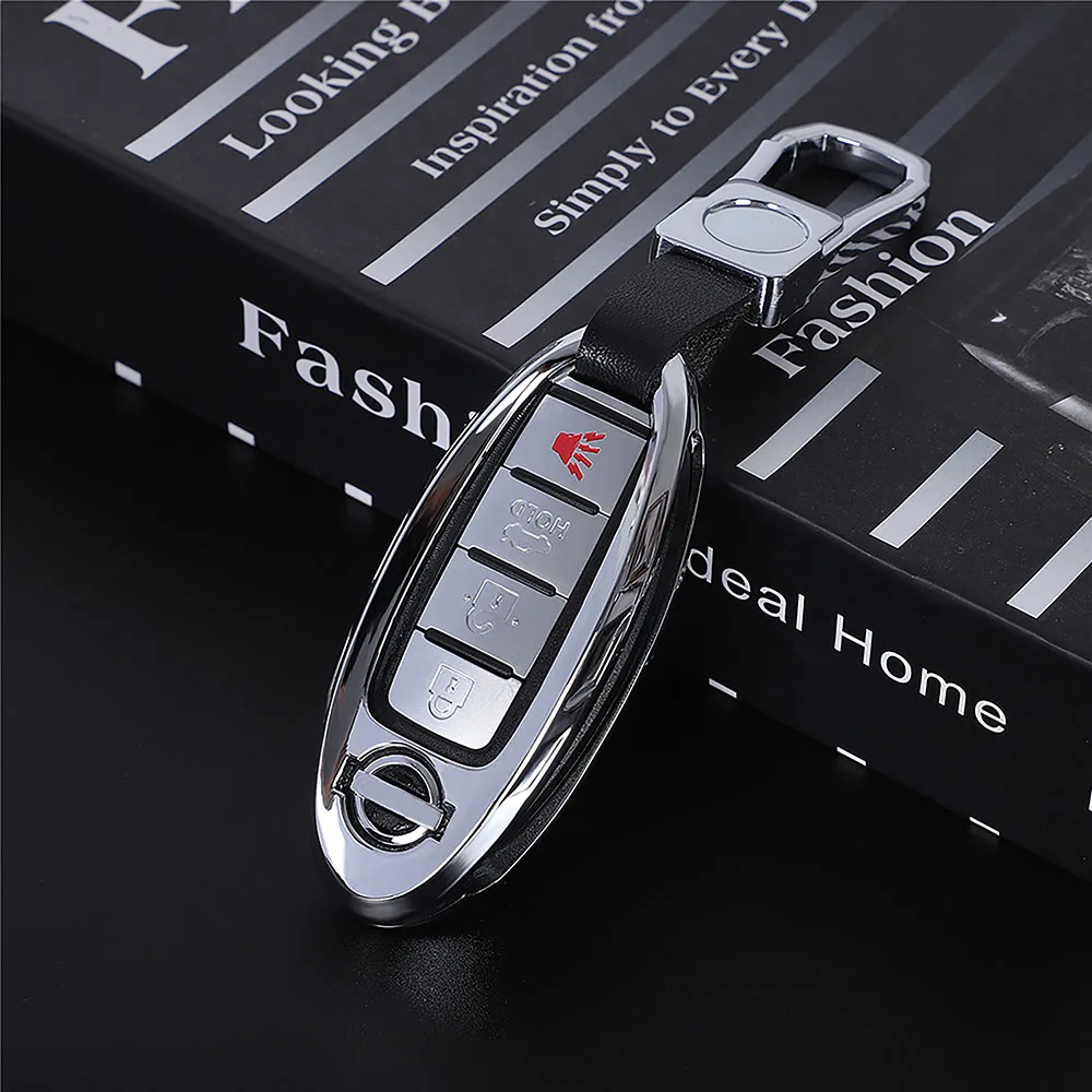 Car Remote Key Case For Nissan Qashqai Juke J10 J11 X-trail T32 T31 Kicks Tiida Pathfinder Note Case Shell Cover Zinc Alloy - - Racext™️ - - Racext 35