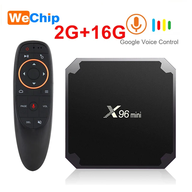 Wechip X96 Мини Смарт Android 7,1 ТВ приставка 2G 16G телеприставка IP ТВ приставка 1G 8G X96mini поддержка 4K HD 2,4G беспроводной wifi медиаплеер - Цвет: 2G 16G add G10