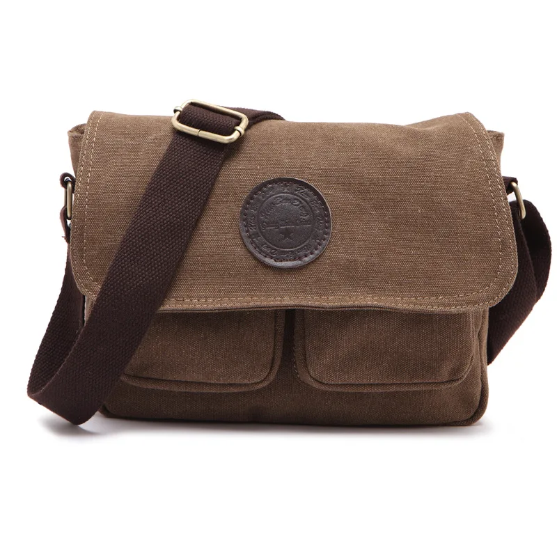 

Small Bench New Style Retro 100% Cotton Canvas Men Leisure Bag Shoulder Bag