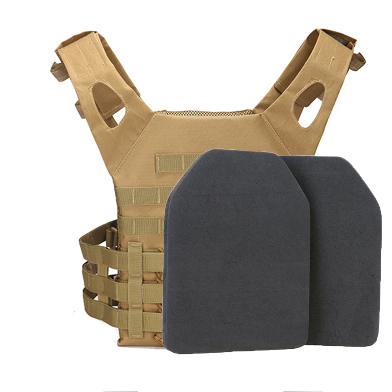2pcs Airsoft Tactical Vest Protective Eva Pad Military Sapi Shock Plate