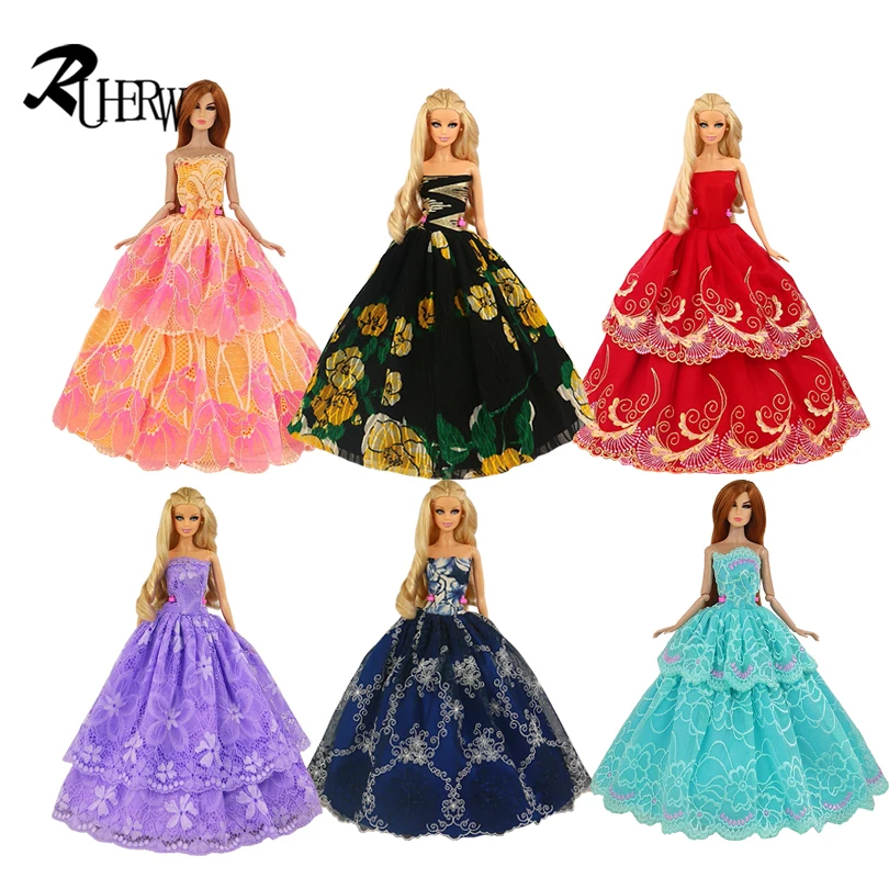 15 предметов = свадебное платье принцессы+ модная обувь+ новые розовые Вешалки Одежда для куклы Барби подарок детские игрушки
