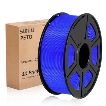 

PETG Filament 1kg Translucent Blue FDM 3D Printer Printing Material 1.75mm Tolerance +/-0.02mm Good Toughness 100% No Bubble