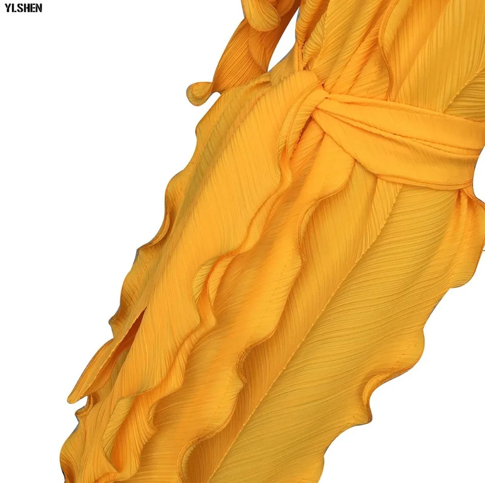 New African Dresses for Women Dashiki Falbala African Dress Clothes Bazin Riche Sexy Pleat V-neck Long Africa Maxi Dress Woman 110