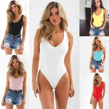 Women Sexy Bodysuit Bodycon Summer Sleeveless Backless O-Neck Vest Rompers Jumpsuit Casual One-pieces Bodysuits Body Top Women Sexy Bodysuit Bodycon Summer Sleeveless Backless O-Neck Vest Rompers Jumpsuit Casual One-pieces Bodysuits Body Top
