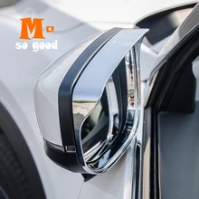ABS Chrome For Mazda CX-5 Cx5 2nd Gen KF Car Rearview Mirror Block Rain Eyebrow Trim Cover-auto styling Accessories 2017 2018