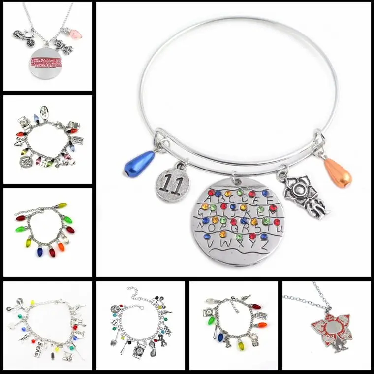 

2019 Stranger Things 3 Bracelet Eleven Letters Toy for Women Girls Birthday Gift