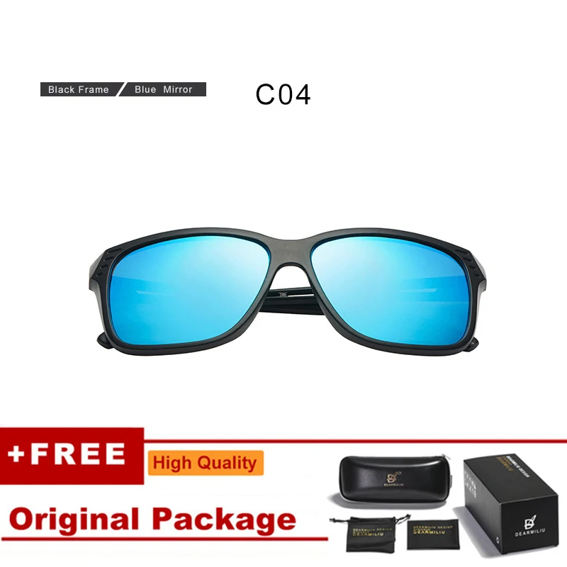 DEARMILIU Новые Унисекс Роскошные солнцезащитные очки для женщин и мужчин высокого качества для рыбалки, вождения, спортивные солнцезащитные очки gafas de sol - Lenses Color: C04 Black blue