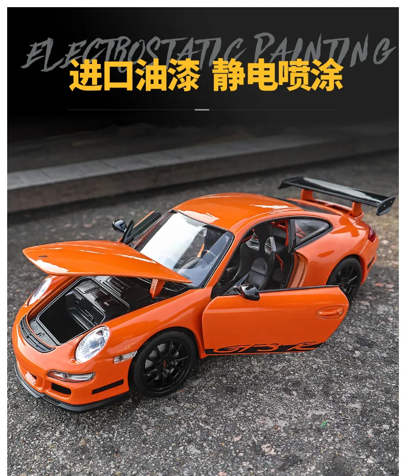 Welly 1:24 porsche 911 gt3 rs vermelho