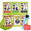 24 Groups/set English Verb Tense Flashcards Leaning Word Picture Pocket Cards Educational Toys for Child Kids Games Montessori 5