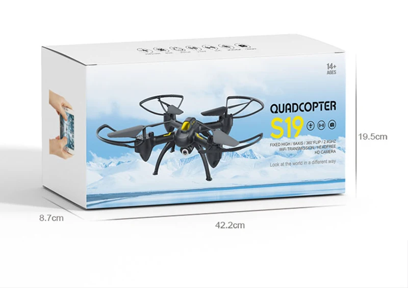 Радиоуправляемый вертолет FPV 2,4 ГГц Дрон с камерой 720p фиксированный пульт дистанционного управления высокого давления 6 осей Rc игрушки rc Квадрокоптер рождественские подарки