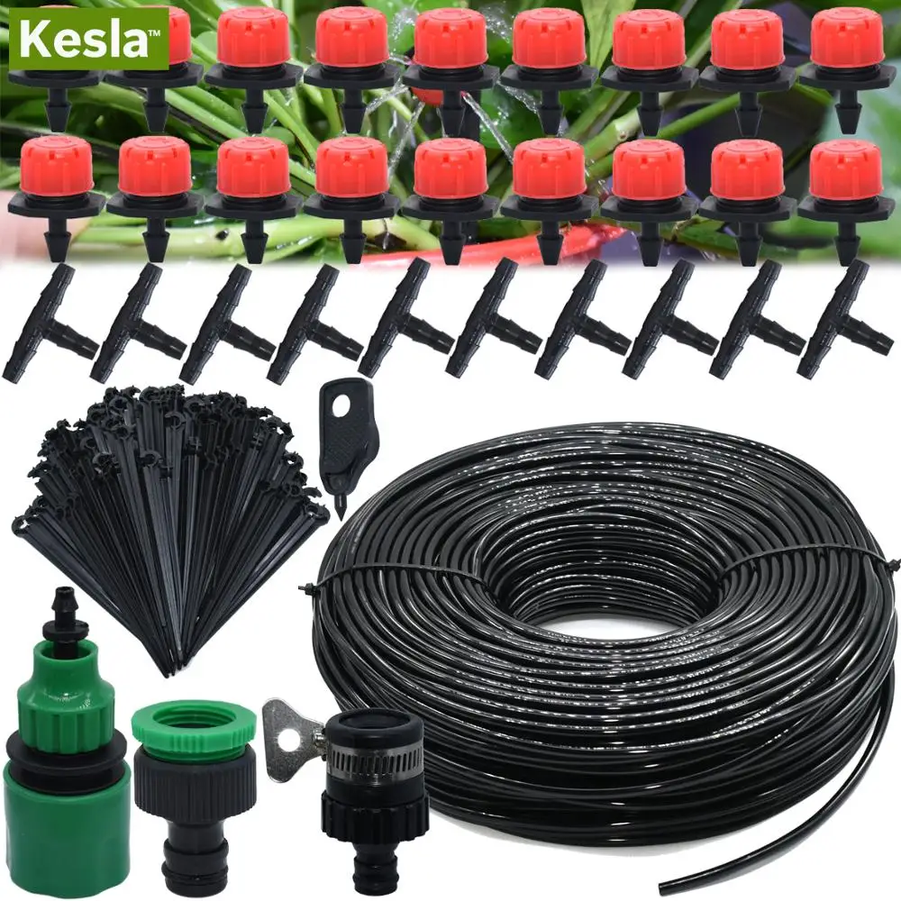 Garden& Micro Irrigation Watering System Connectors  Water Drip Head Hose System 