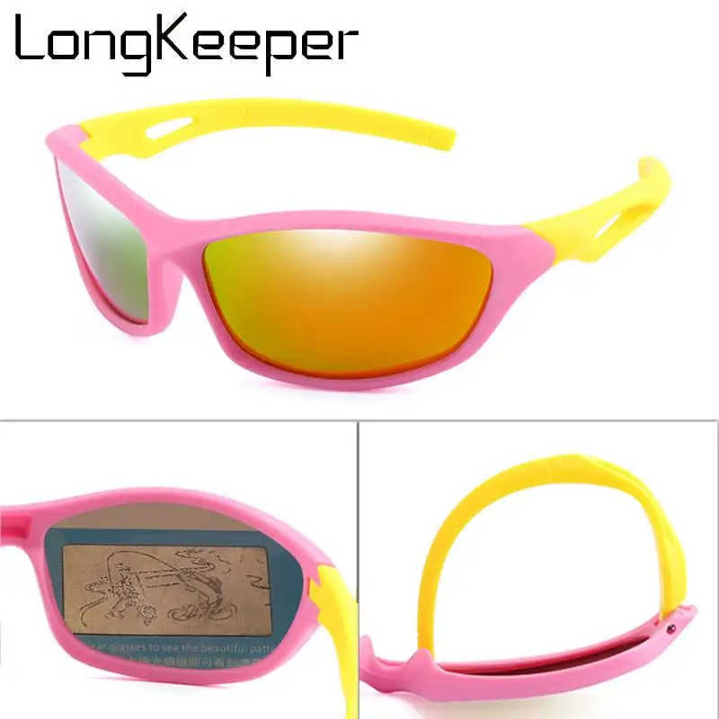 2020 Kids Sunglasses Polarized Sun Glasses Children Flexible Sport Mirror Glasses Girls Boys Safety UV400 Oculos ciclismo