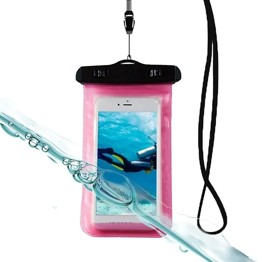 Водонепроницаемый мобильный чехол для iPhone X Xs Max Xr 8 7 samsung S9 прозрачный ПВХ герметичный подводный сотовый смартфон сухой Чехол