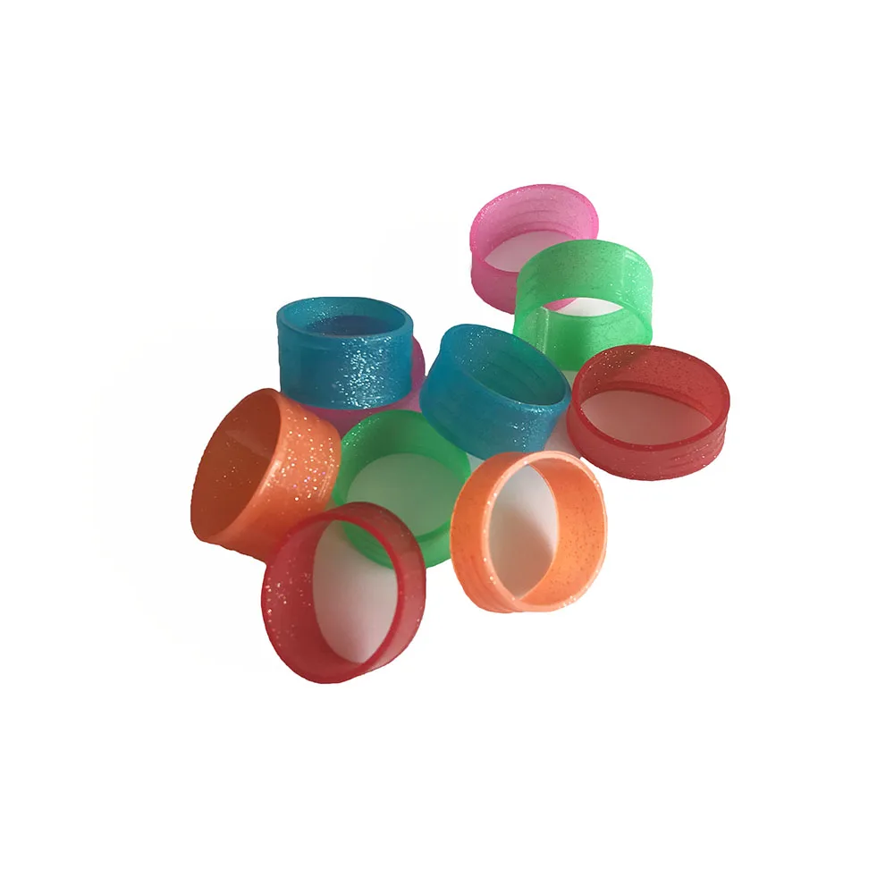 5 pcs tennis racket handles's silicone ring fluorescence color Fixed tennis overgrips random colors