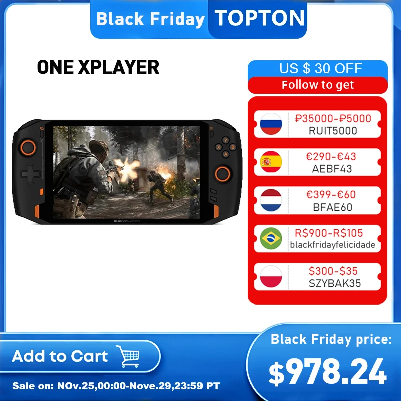 OneXPlayer 11 поколения Intel i7 i5 16G/1T 8 4 дюймов портативный ПК видео игровая консоль