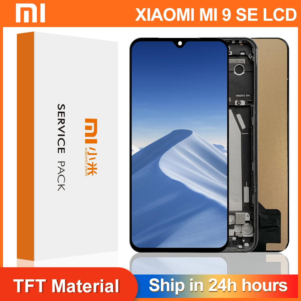 100% протестированный ЖК экран с рамкой для Xiaomi MI 9 SE Mi9 Se сменный дигитайзер