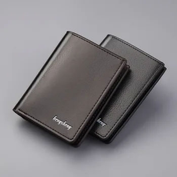 

Men Leather Business Card Holder Professional Name Card Case Slim Credit Card Wallet with ID Window Porta Carte