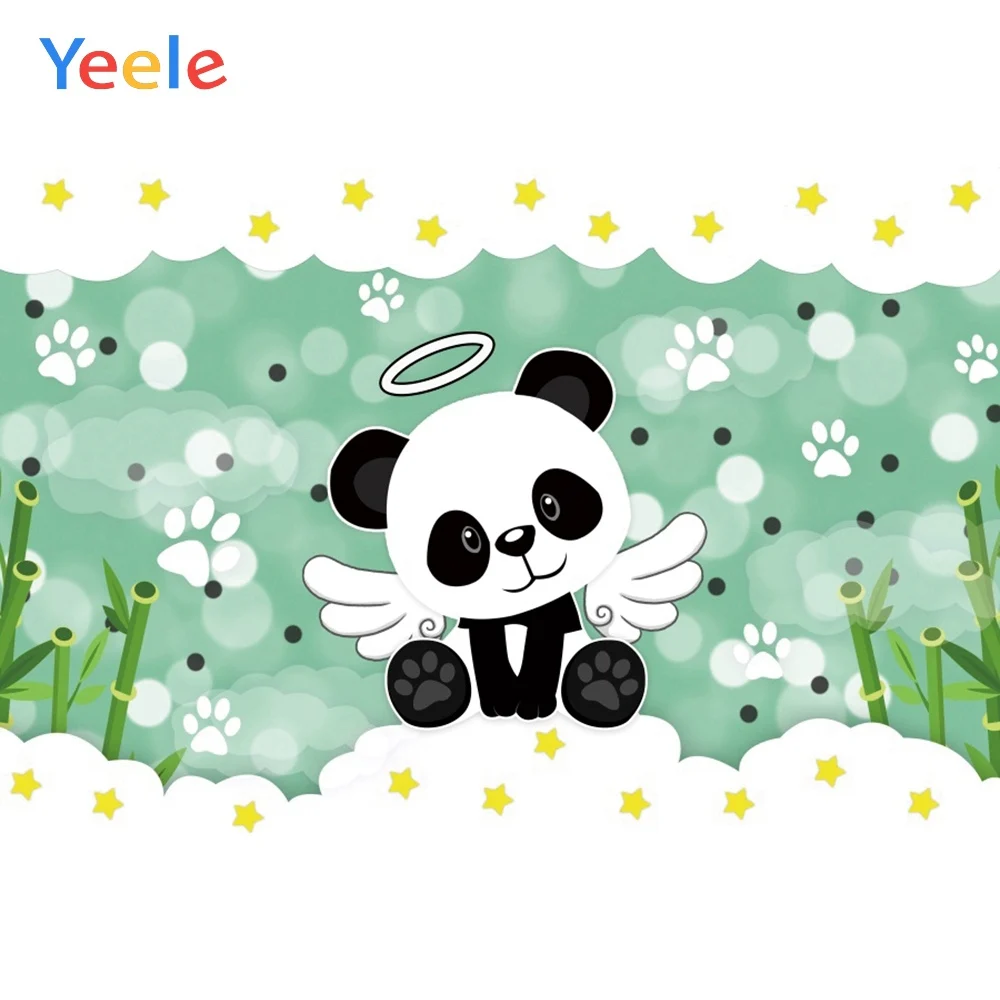 Yeele Baby Shower День рождения панда бамбук спальня фотографии фоны персонализированные фотографические фоны для фотостудии - Цвет: NZY06575