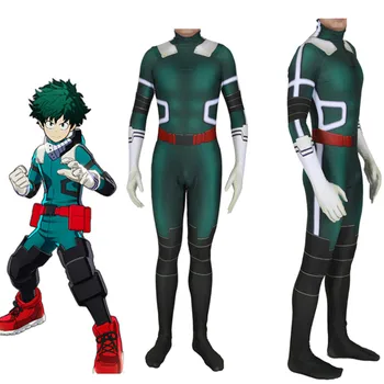 

My Hero Academia Boku no Hero Akademia Izuku Midoriya Kostuum Jumpsuits Cosplay Costume Kids Adult Izuku Midoriya Zentai Suit
