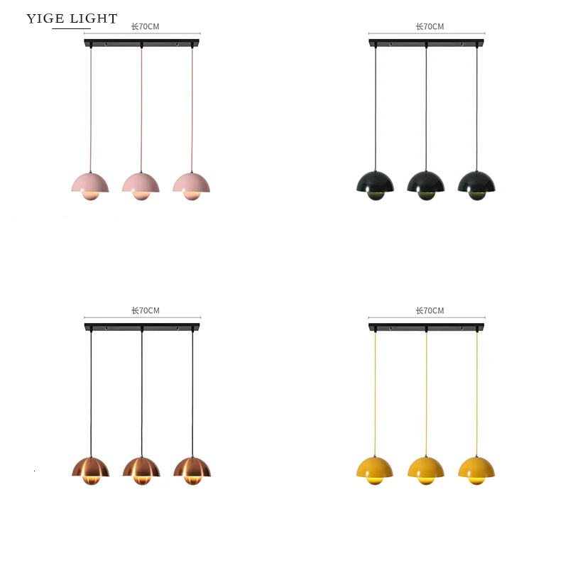 Modern Pendant Lights For Dining Room Home Living Black Hanging Lamp Fixture Restaurant Cafe Decor Suspension Lighting Luminaire - Цвет корпуса: seechart