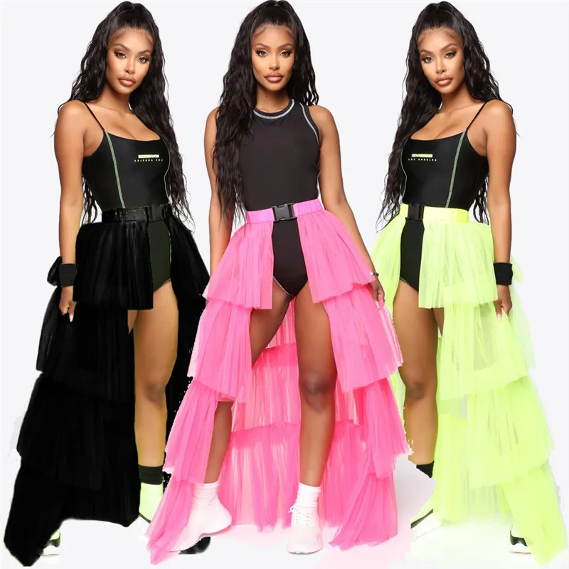 

Women Girl Slim High Waist Sequin Tassel Safety Shorts Playful Tutu Long & Short Skirts