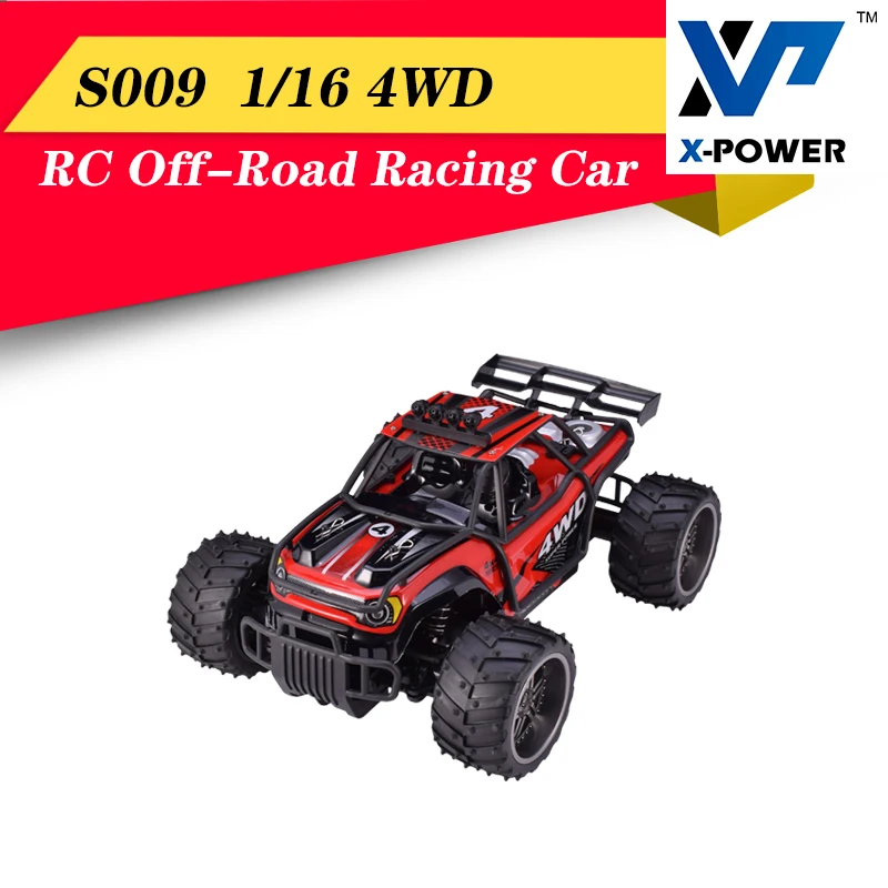 X Power S009 Радиоуправляемый автомобиль 2 4G 1/16 4WD 25 км/ч высокоскоростной Внедорожный гоночный грузовик Детская