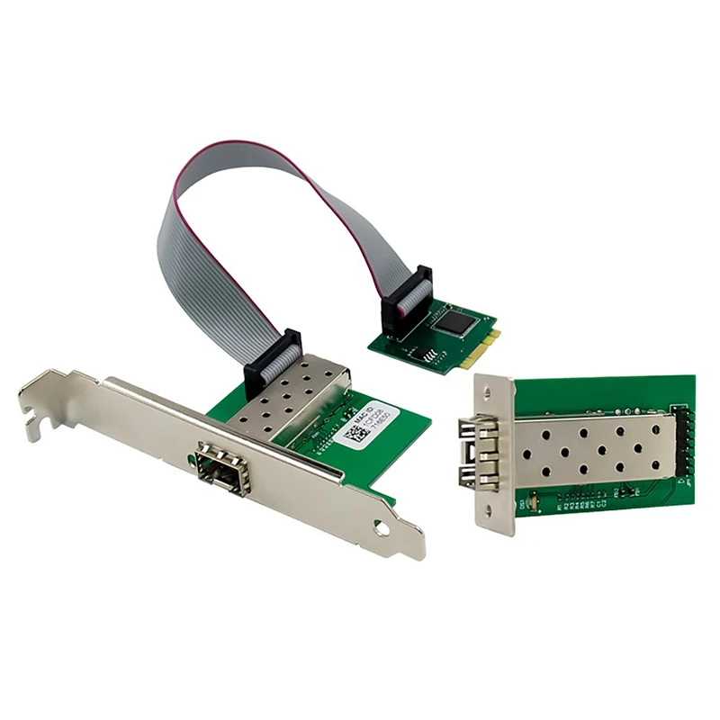 Mini GBiC SFP оптический волоконный Интерфейс Gigabit Ethernet M.2A + E Lan сетевая карта адаптер