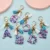 ZOSHI Fashion Tassel Keychains for Keys Women Jewelry A-Z Letters Initial Resin Handbag Кулон Милый Брелок Аксессуары