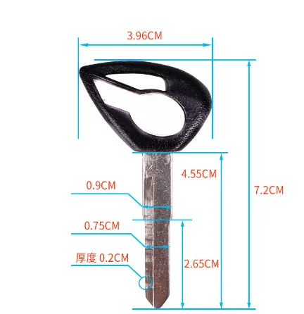 Черный/красный мотоцикл пустой ключ Uncut Blade для YAMAHA Dragstar V Star DS400 DS650 XVS400 XVS650 XV1900 XVS1300