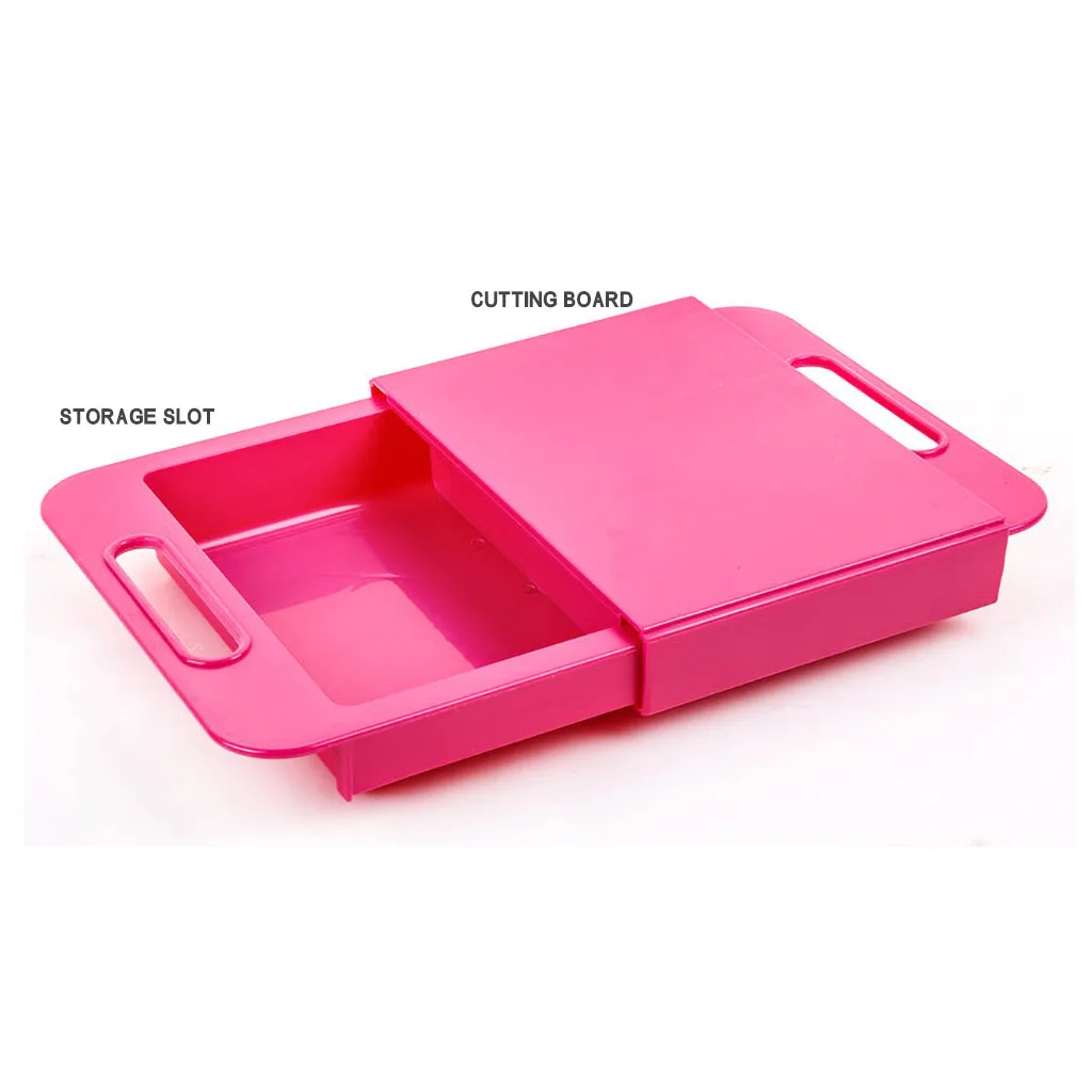 Кухня разделочный блок скользящий Многофункциональный дренажная разделочная доска Кемпинг стиральная закрытый сеткой слив кухонный Органайзер