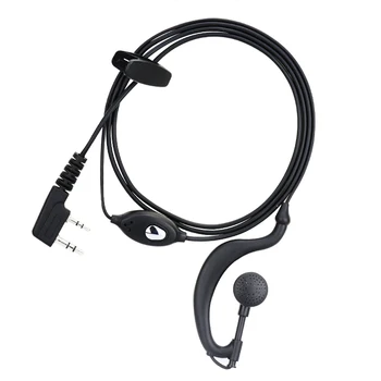 

Portable Walkie Talkie Accessories Ear-Hook Black Ham Two Way Earphone Earpiece Radio For BaoFeng UV5R Series