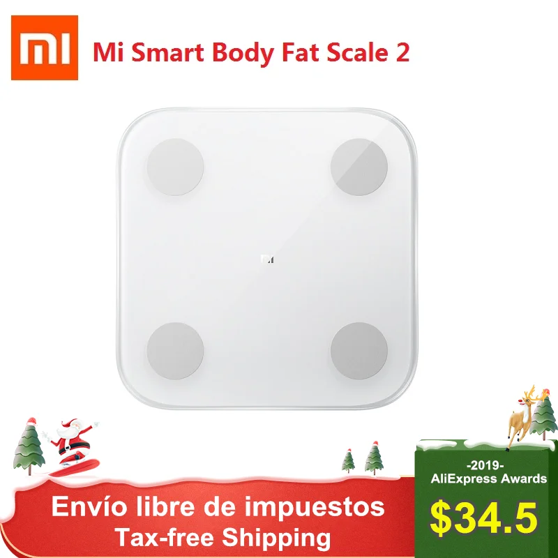 Economici 2019 Xiao mi mi Bilancia 2 Smart Bilancia Di grasso corporeo Peso Bilancia 2 Bluetooth 5.0 APP Monitor Display A LED DIGITALE composizione corporea Bilancia