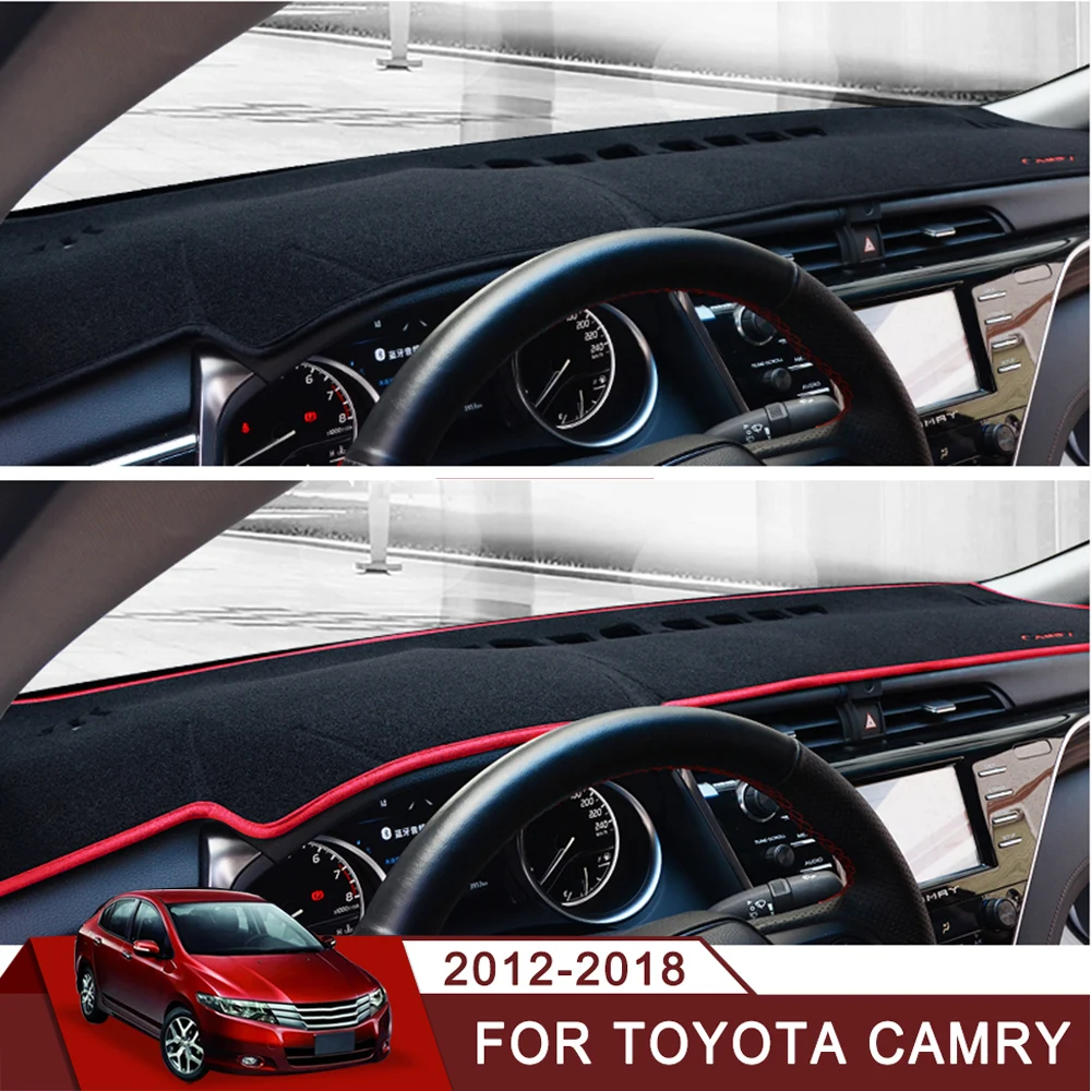 

For Toyota Camry 2012 2013 2014 2015 2016 2017 2018 LHD Car Dashboard Covers Mat Shade Cushion Pad Carpets Interior Accessory
