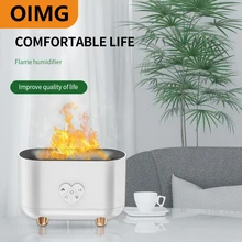 

Essential Oil Diffuser with Touchable Flame Special Effect Light Aromatherapy Diffuser Baby Cool Mist Humidifier for Home Office