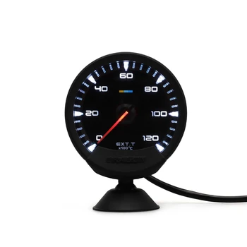 

74mm Auto Gauge 7 Colors in 1 LED Exhaust Gas Temp Gauge Celsius Exhaust Temperature EGT EXT gauge with High Speed Stepper Motor