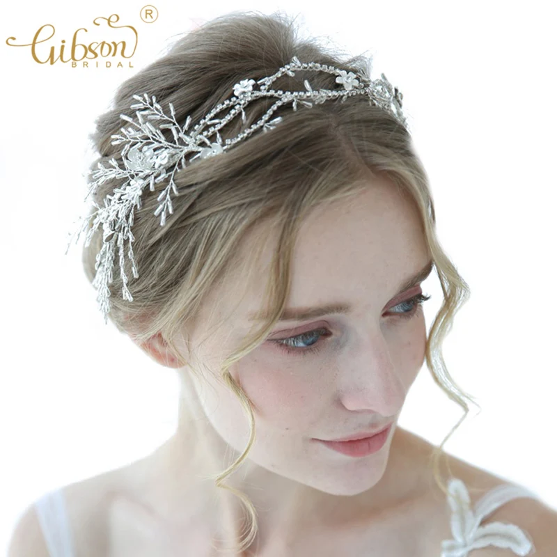 Us 19 61 45 Off Wedding Bridal Hair Vine Crown Rhinestone Head Chain Silver Headpiece Fashion Headband For Women In Hair Jewelry From Jewelry