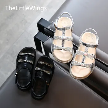 

2020 new children's sandals light and comfortable girl's shoes 1-3-15 years old breathable summer Princess fashion casual shoes